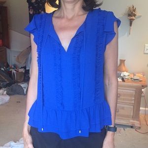 Blue ivanka trump blouse